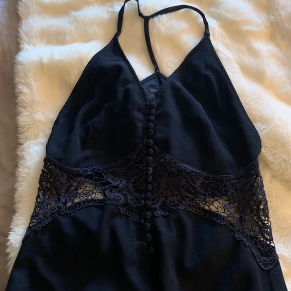 Jarlo Siobhan dress in navy - Picture 2 of 7